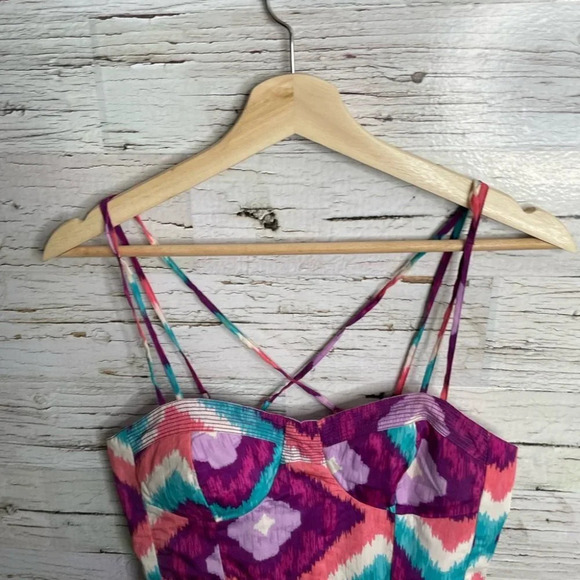 American eagle blue pink mini dress size 2 - Picture 5 of 9